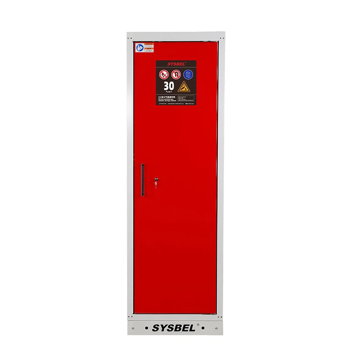 Sysbel 30-Minute Red Single Cylinder EN 14470-2 Fire Resistant Gas Cylinder Cabinets Sysbel 30-Minute Red Single Cylinder EN 14470-2 Fire Resistant Gas Cylinder Cabinets
